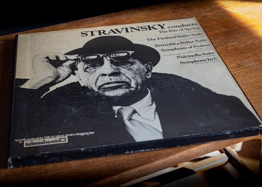 Stravinsky conducts, vinyl boxset by CBS special products for The Sunday Times Magazine. 1968 - 1970