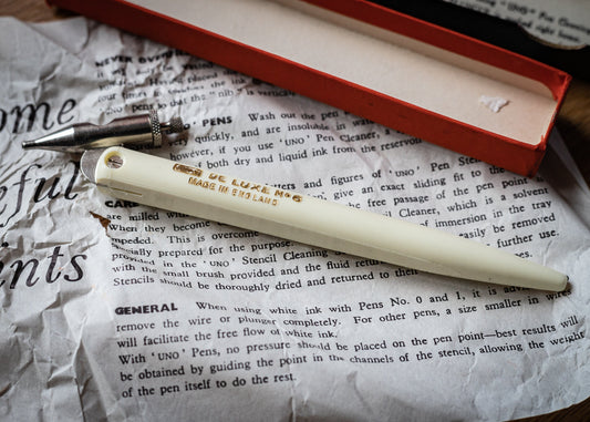 Vintage 'UNO' De Luxe No.6 tubular nib / technical pen