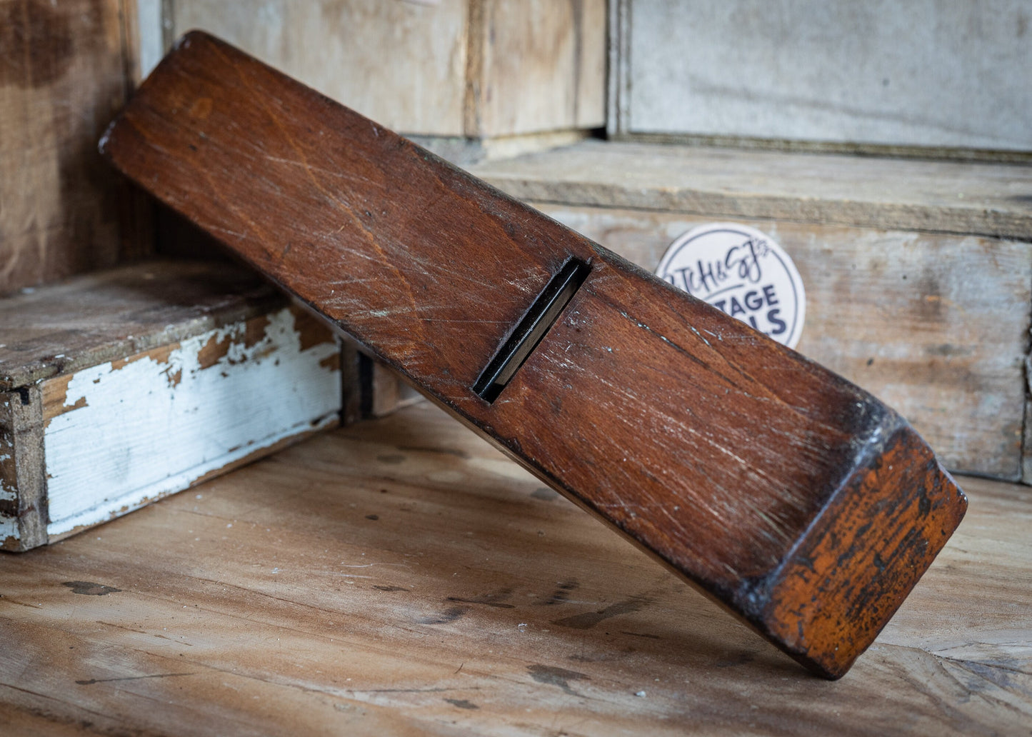 Vintage 17" wooden jack / fore plane, by A Mathieson & Son, with 2 1/4" C. Nurse blade.