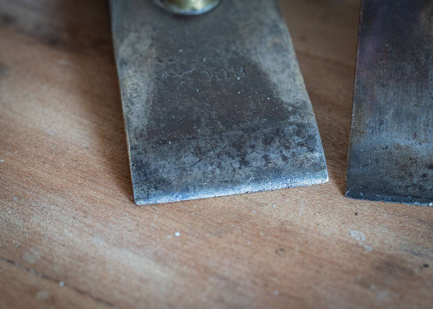 Vintage 8" Wooden smothing plane, with 1 3/4" Thos. Ibbotson blade and Buck chip breaker.