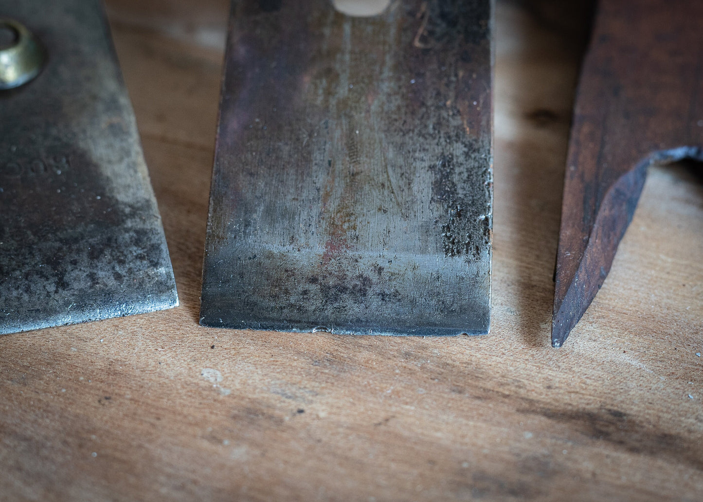 Vintage 8" Wooden smothing plane, with 1 3/4" Thos. Ibbotson blade and Buck chip breaker.