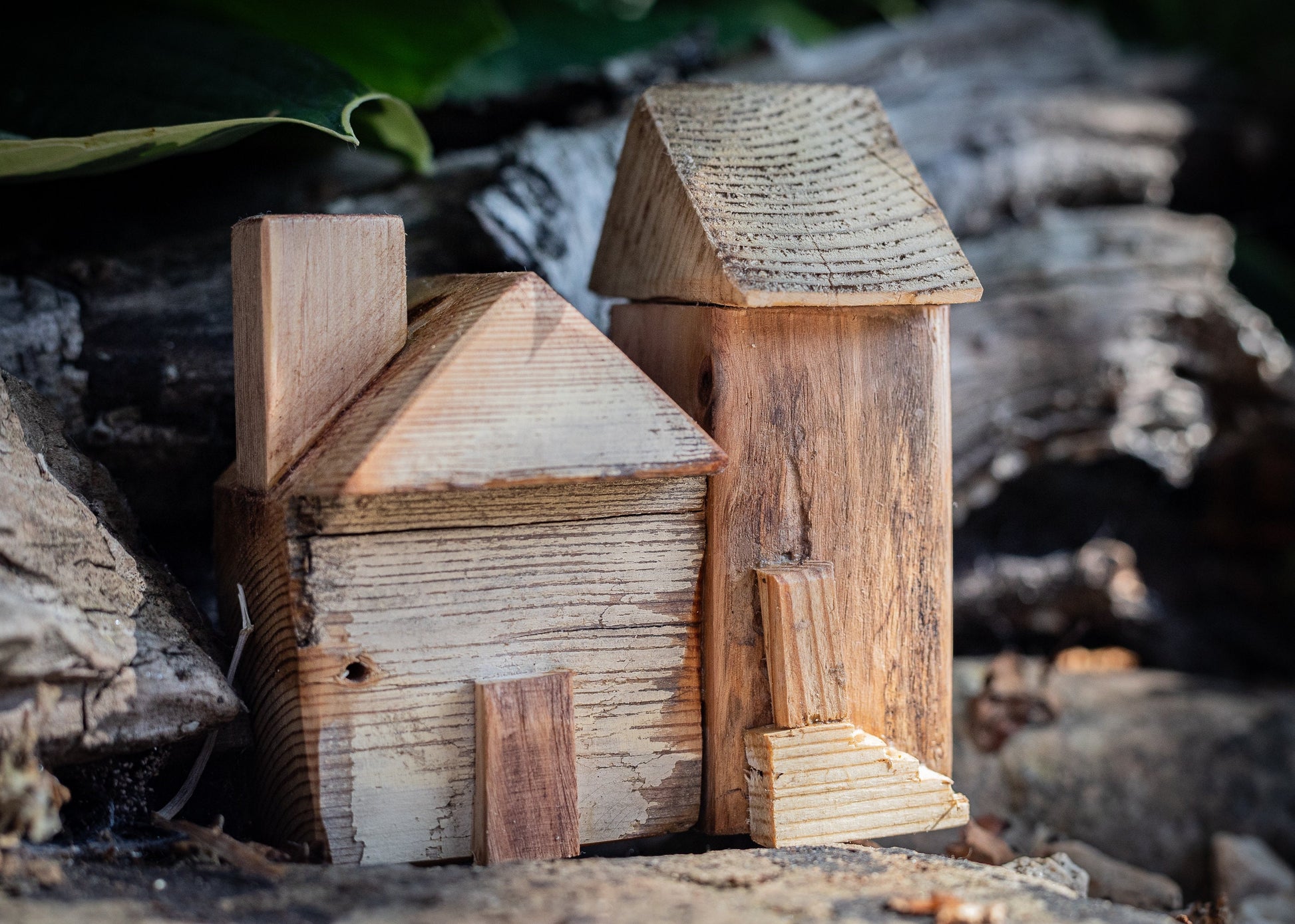 Tumbledown Town, Handmade, tiny, rustic wooden houses and scenes, unique gift for a birthday, new home, Thanksgiving, Christmas, or Easter.