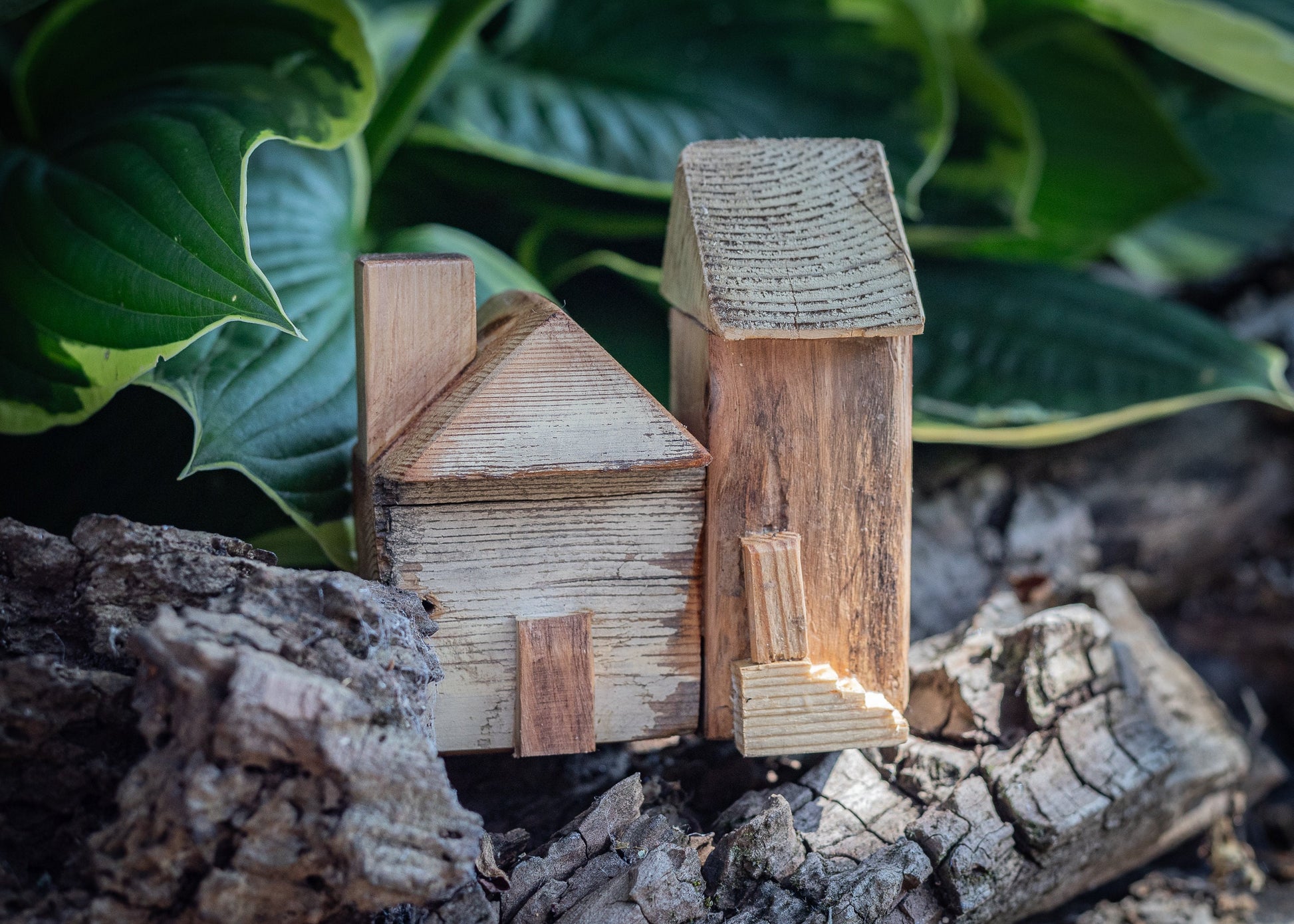 Tumbledown Town, Handmade, tiny, rustic wooden houses and scenes, unique gift for a birthday, new home, Thanksgiving, Christmas, or Easter.