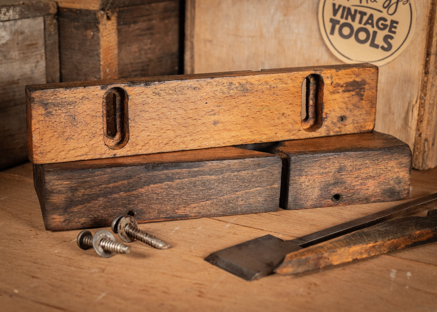 Vintage Wooden 1 1/2" Shoulder, rebate or rabbit plane, with adjustable fence, by George P. Preston & Sons, Sheffield