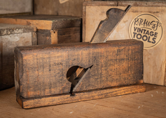 Vintage Wooden 1 1/2" Shoulder, rebate or rabbit plane, with adjustable fence, by George P. Preston & Sons, Sheffield