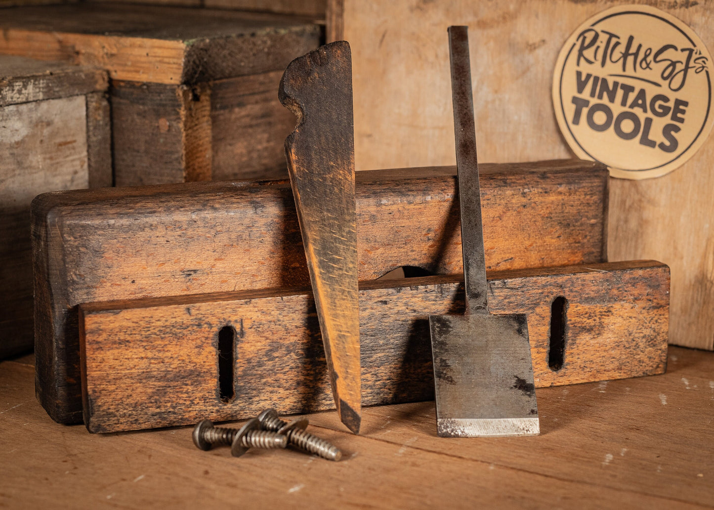 Vintage Wooden 1 1/2" Shoulder, rebate or rabbit plane, with adjustable fence, by George P. Preston & Sons, Sheffield