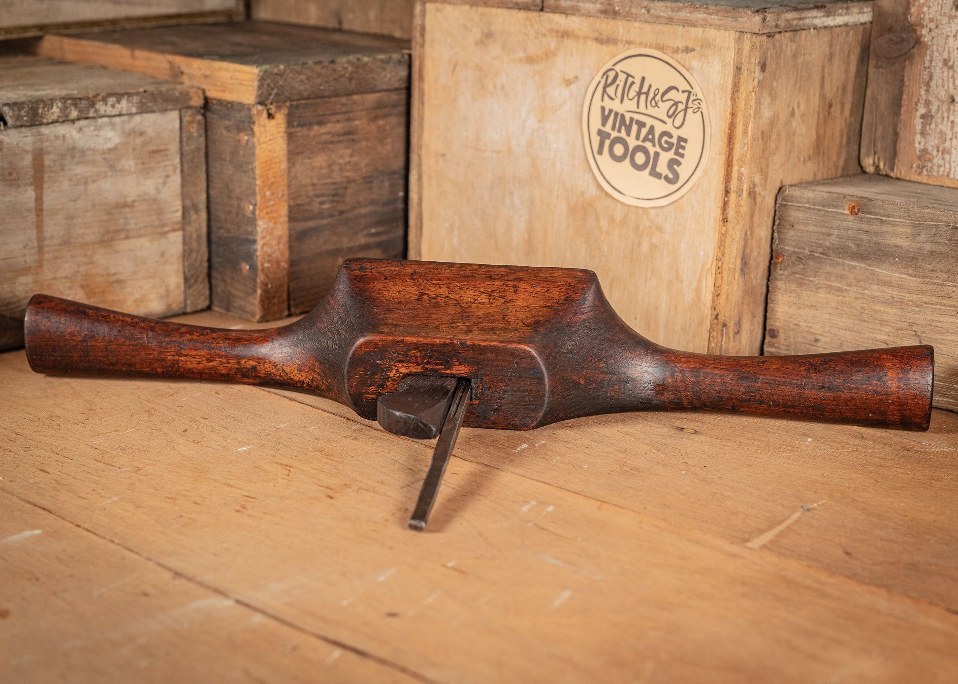 Vintage 15 1/2" Coachbuilders, buck, router or 'Granny's tooth' plane, with 1/4" Marples of Sheffield blade.