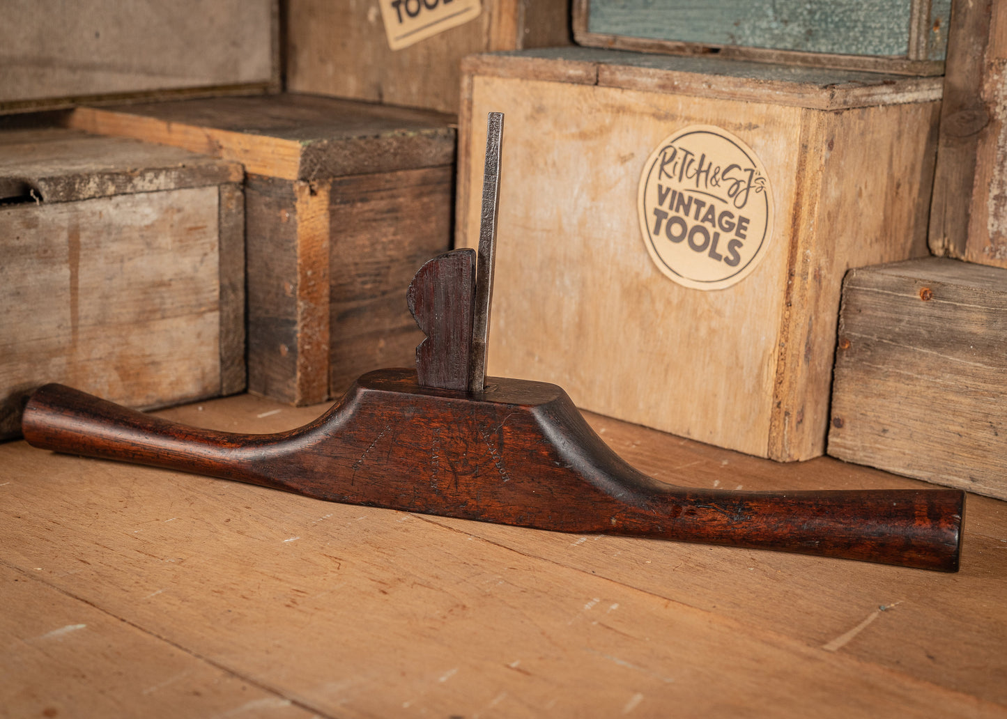 Vintage 15 1/2" Coachbuilders, buck, router or 'Granny's tooth' plane, with 1/4" Marples of Sheffield blade.